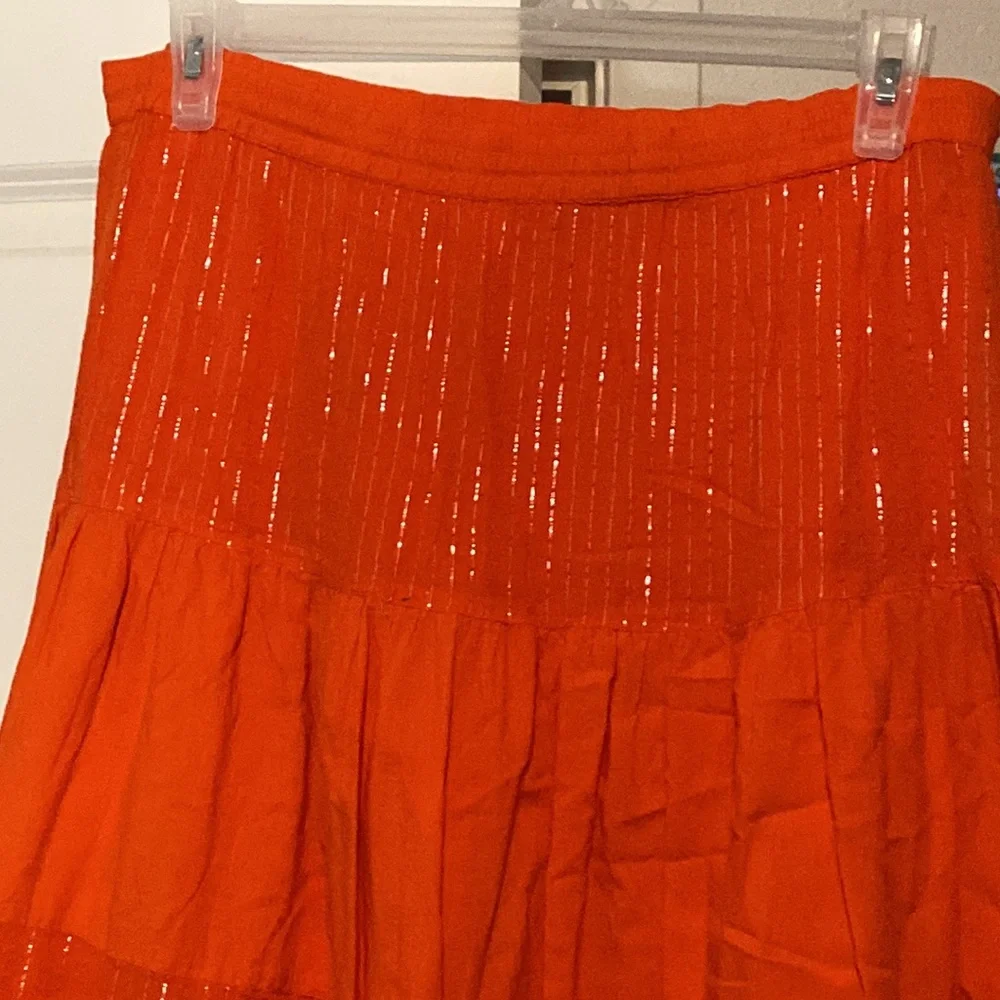 orange sparkle skirt - Picture 2 of 5